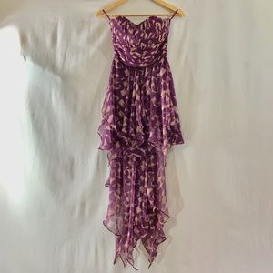 Qurio by Aggie high low animal print dress